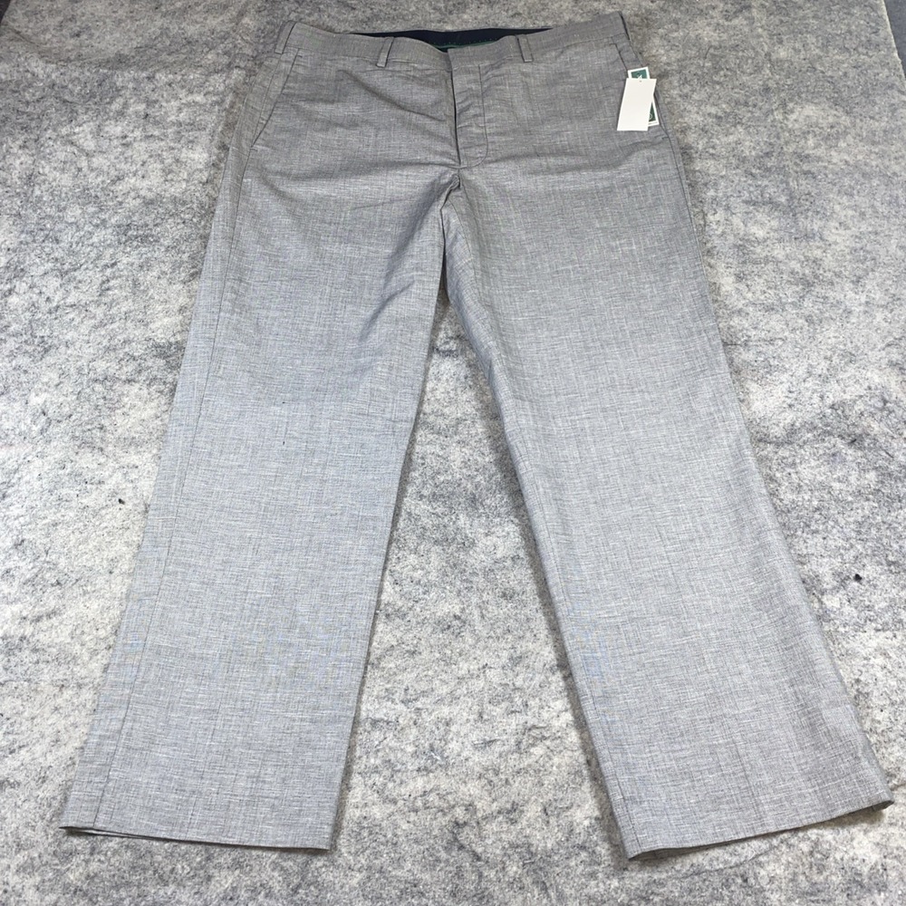 Cubavera Dress Pants Men's 36x30 Charcoal Linen Chino Slacks Casual‎ Business